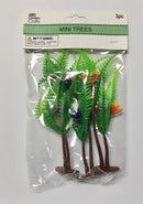 ARBOL MINI CON FLORES DE COLORES SURTIDOS PAQ-3