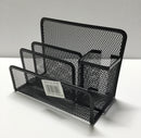 ORGANIZADOR EN METAL DE ESCRITORIO PARA BOLIGRAFOS Y NOTAS