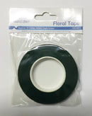TAPE FLORAL 12mm X 27 METROS COLOR VERDE OSCURO ANGELS CRAFT
