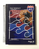 LIBRETA ARGOLLADA 5 DIVISIONES PEQUEÑA CARPETA DURA 180 HOJAS SURF WIRE
