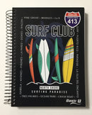 LIBRETA ARGOLLADA 5 DIVISIONES PEQUEÑA CARPETA DURA 180 HOJAS SURF WIRE