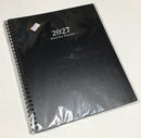 AGENDA PLANNER CON ESPIRAL MENSUAL 2027 9" X 11" NEGRA