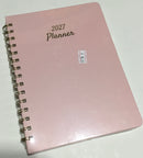 AGENDA PLANNER CON ESPIRAL SEMANAL / MENSUAL 2027 6.4" X 8.5" MR. PEN ROSA