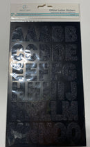 STICKER DE LETRAS CON BRILLO COLOR NEGRO PK-64