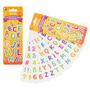 STICKER DE LETRAS COLORES