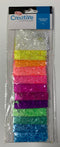 BRILLO "GLITTER" DE 3g GRUESO SURTIDO 12 COLORES ADIX CREATIVE