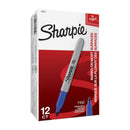 MARCADOR PERMANENTE SHARPIE PUNTA FINA AZUL CAJA/12