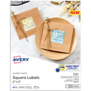 LABEL 2" GLOSSY WHITE CUADRADO PQ-120 AVERY
