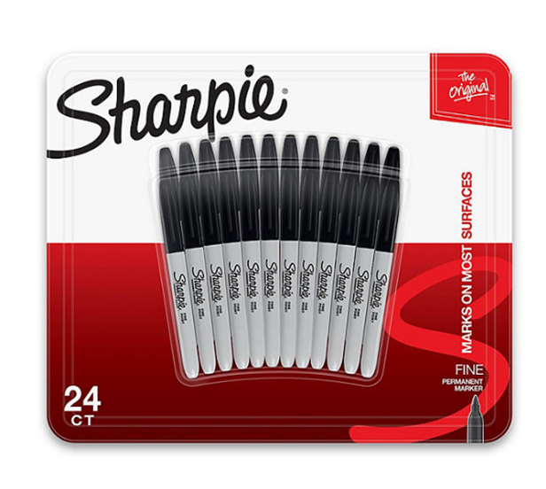 MARCADOR PERMANENTE SHARPIE FINE NEGRO PQ-24