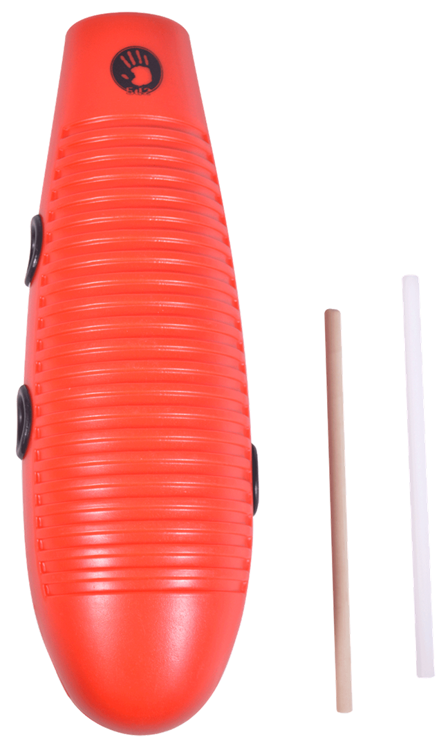 GÜIRO DE SALSA PLASTICO PROFESIONAL COLOR ROJO 5D2