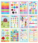 DECORACION SPANISH EARLY LEARNING POSTERS PQ-12 CARSON DELLOSA