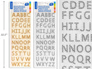 STICKER DE LETRAS CON RHINESTONES PAQ-50 SELECTUM