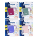 SACAPUNTAS DE ESCRITORIO CON ENVASE COLORES SURTIDOS BAZIC