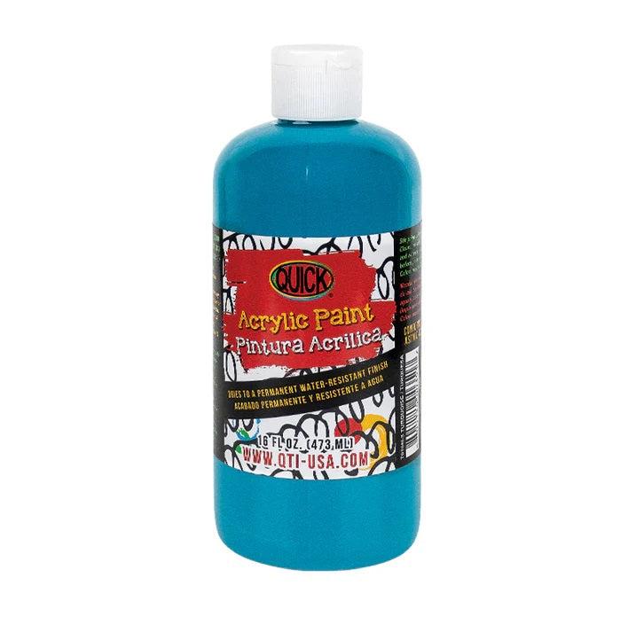 PINTURA ACRILICA 16 OZ COLOR TURQUESA QUICK