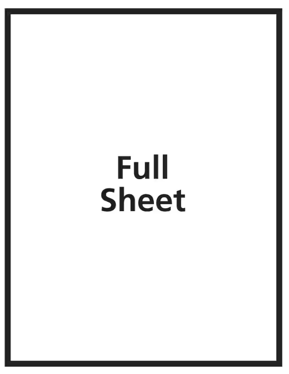 GLOSSY CLEAR STICKER PAPER 8½" X 11" PQ-7 AVERY