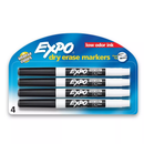 MARCADOR DE PIZARRA FINOS EXPO DRY ERASE COLOR NEGRO PQ-4