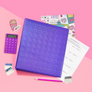CARPETA DE 1" DISEÑO HOLOGRAFICO COLOR VIOLETA AVERY
