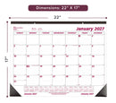 CALENDARIO DE ESCRITORIO 2027  17" X 22" BROWNLINE