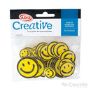 STICKER FOAMY CARITAS SONRIENTES PQ-30 ADIX CREATIVE