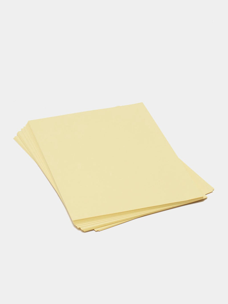 PAPEL A COLOR CARTA AMARILLO 20 LIBRAS PAQ-100 HOJAS
