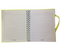 LIBRETA DE RECORD GRANDE EN ESPIRAL CARPETA DURA 7" X 8 1/2" CITRIC DE 200 PAGINAS EL LIDER