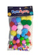 POMPONES DE COLORES PASTELES TAMAÑOS VARIADOS PQ-100