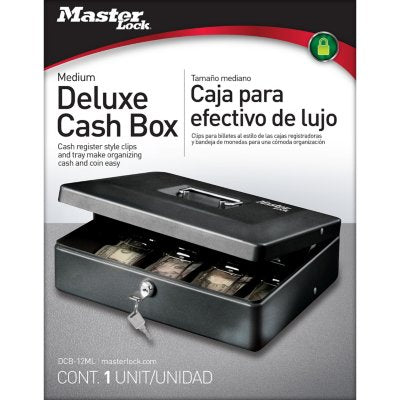 CAJA DE EFECTIVO CON LLAVE MASTER LOCK