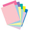 PAPEL CARTULINA 8.5" X 11" 90 LIBRAS RESMA DE 250 HOJAS VARIOS COLORES