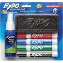 MARCADOR DE PIZARRA EXPO DRY ERASE KIT 4 COLORES, BORRADOR Y LIQUIDO DE LIMPIEZA