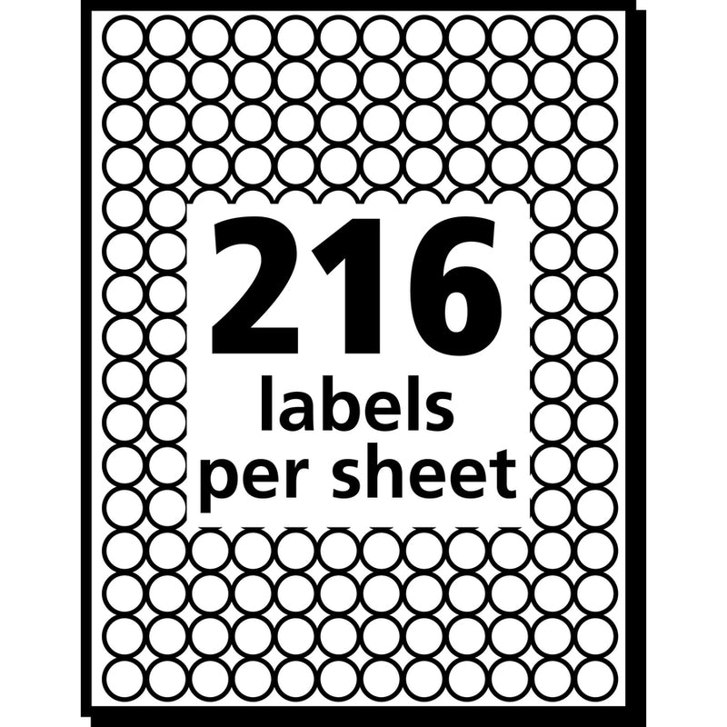 LABEL COLOR CODING ¼" SEE THROUGH COLORES SURTIDOS PQ-844 AVERY