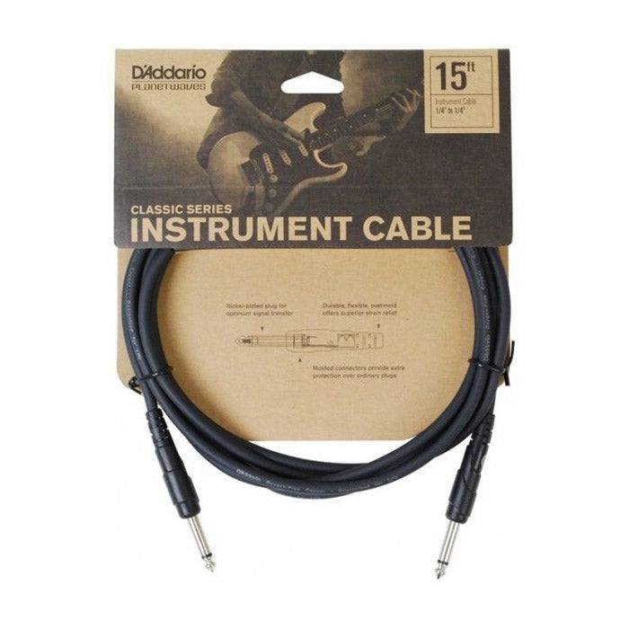 CABLE DE INSTRUMENTO HI IMPEDANCE DE 15' D'ADDARIO