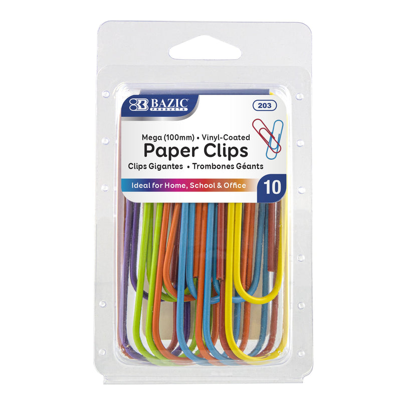 PAPER CLIPS EN VINYL GIGANTES PQ-10 BAZIC