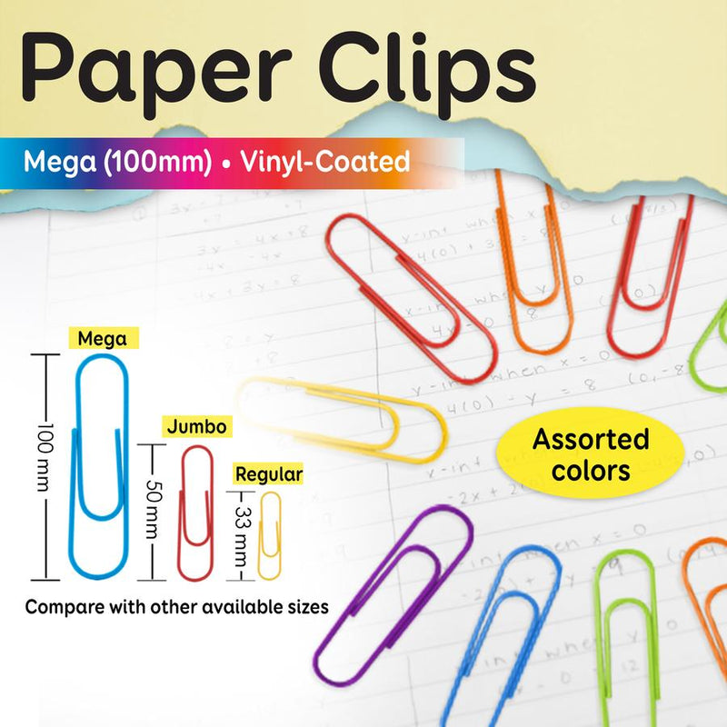 PAPER CLIPS EN VINYL GIGANTES PQ-10 BAZIC