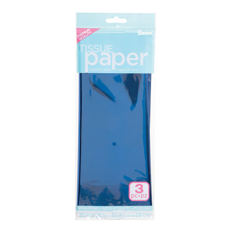 TISSUE FOIL GIFT WRAP AZUL PQ-3 DARICE