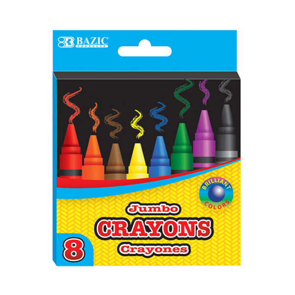 CRAYOLA JUMBO DE 8 COLORES BAZIC