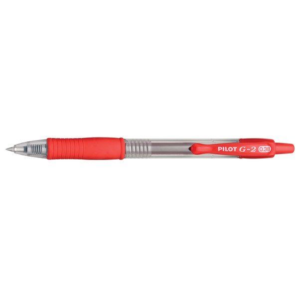 BOLIGRAFO PILOT G2 .38 ROJO DOCENA