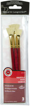 PINCELES DE ABANICO SET DE 3 ROYAL BRUSH