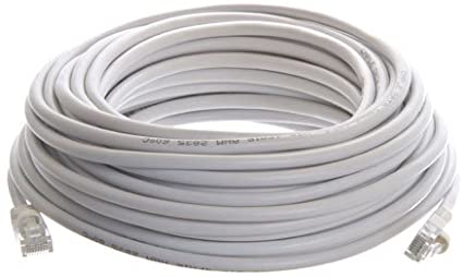 CABLE DE LAN CAT V RJ-45 25' BLANCO