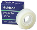 TAPE TRANSPARENTE 3M HIGHLAND 6200 3/4" X 36 YARDAS