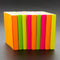 SELF STICK NOTES 3" X 3" COLORES NEON PQ-12 BAZIC