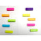 PAGE MARKERS .5" X 1.7" COLORES NEON EN PAPEL PQ-1000 BAZIC