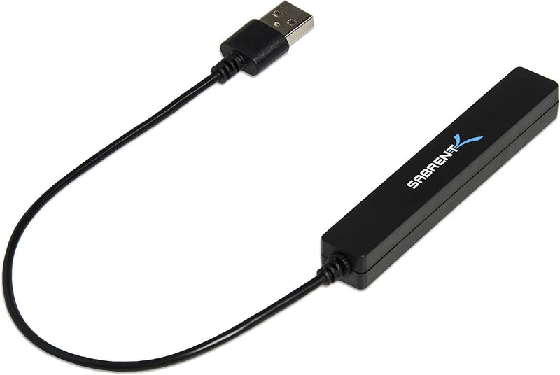 HUB USB 2.0 PORTATIL DE 4 PUERTOS (CABLE DE 9.5") SABRENT