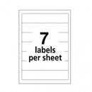 LABEL FILE FOLDER 2/3" X 3 7/16" BLANCO PQ-252 AVERY