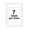 LABEL FILE FOLDER 2/3" X 3 7/16" BLANCO PQ-252 AVERY