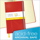 LIBRETA DE RECORD 5" X 8 1/4" DE 240 ROJA IDEA COLLECTIVE-DE TOPS