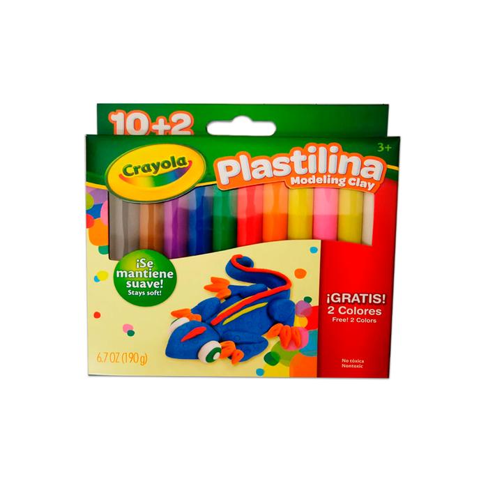 PLASTICINA 12 COLORES PQ-6.7 OZ CRAYOLA