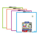 PIZARRA BLANCA PARA MARCADORES DRY ERASE 14" X 14" VARIOS COLORES A ESCOGER BAZIC