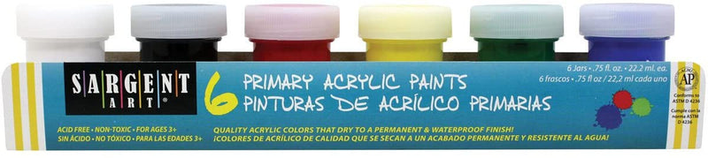 PINTURA ACRILICA SET 6, 12 0 24 COLORES SARGENT ART