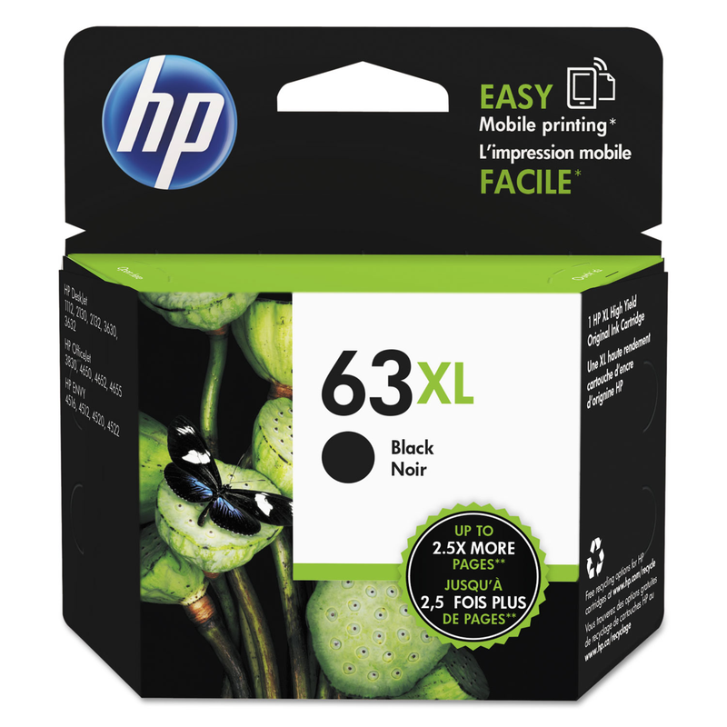 TINTA PARA PRINTER HP-63XL NEGRA