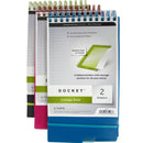 LIBRETA DOCKET  ESPIRAL 9.5" X 6" ASSORTED COLORS 2 DIVISIONES